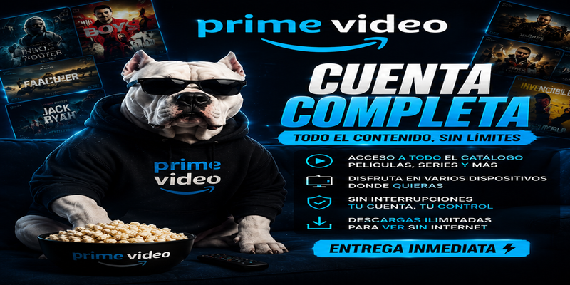 PRIME VIDEO CUENTA COMPLETA